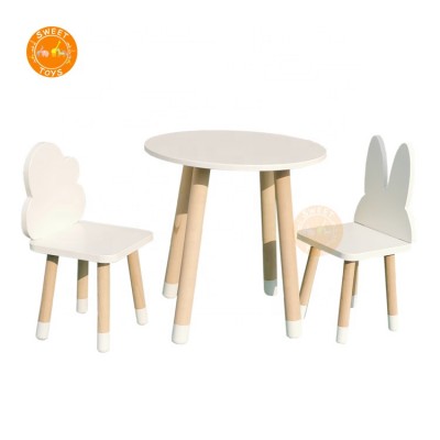 Hot Selling Kids Study Wood Table And Chair Preschool Kid Furniture Set for bedroom and indoor