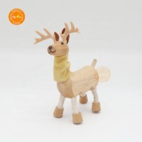 Professional Supplier Preschool Boys & Girls Toys, Wooden Various Animal Cute Deer Animals Toy