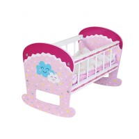 Modern Latest Hot Selling Doll Cradle Wooden Baby Toy Rocking Bed