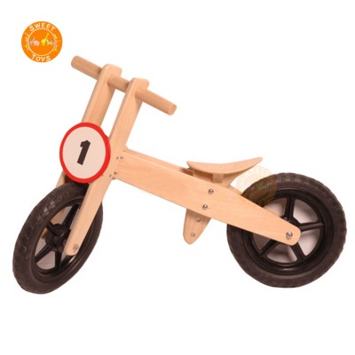 Classic cheap price kids small bicycle Wooden Balance Bike, Kids Training No Pedal Balance Bike Wood Running Bike