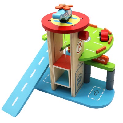 2018 newest kids wooden parking toy popular children wooden parking toy