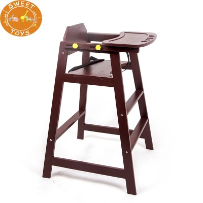 wood baby high chair Baby table chair Children Wooden Table Hairdressing and dinner chair