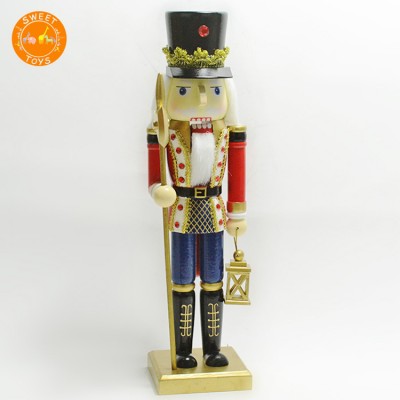 King Soldiers Cloak Nutcracker Toys Handmade Wooden Nutcracker Doll Puppet for Shop Home Holiday Christmas Festival Decor Ornam