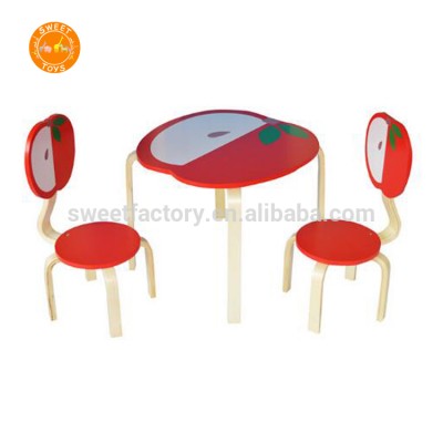 2018 new model funny wooden kids table chair