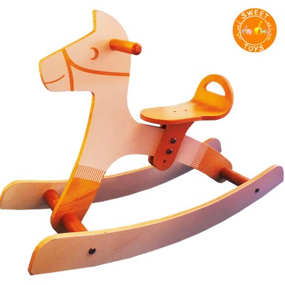 Classic Wooden Rocking Horse toy, Ride On Toys Rocker in Traditional Style for Toddler Kids, Little Boys & Girls, Baby