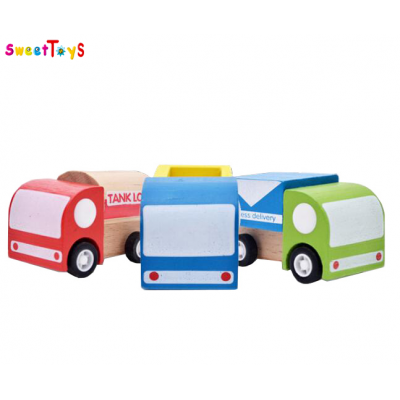 wooden car,wooden bus toy,wooden tank lorry