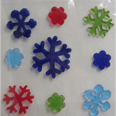 Snowflake funny baby jelly stickers toys