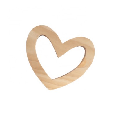 Attractive Style Wood Heart Shapes Craft, Wooden Heart-Shaped Wall Personalized Decoration