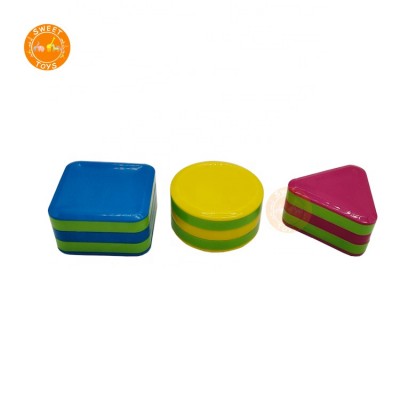 Professional Supplier Multicolor Triangle Round Square Plastic Sandbox, Plastic Sand Shaker Bucket